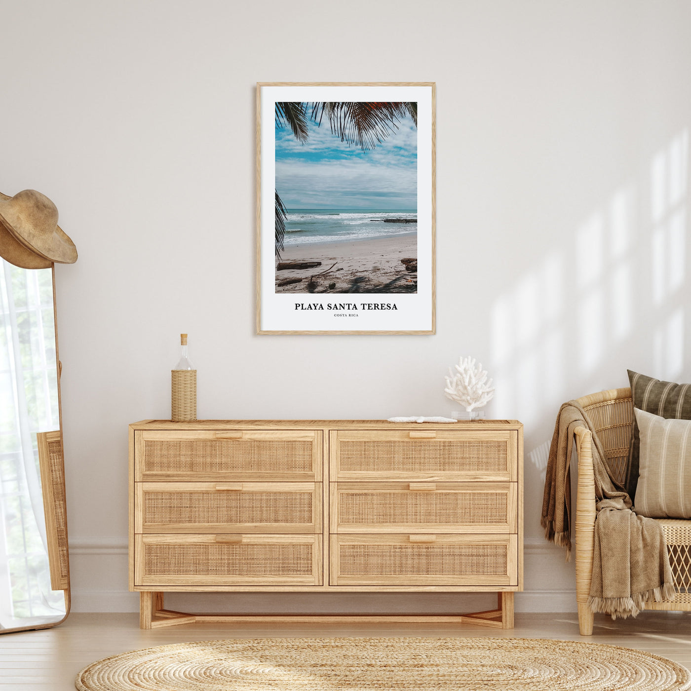 Playa Santa Teresa Portrait Color Poster