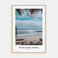 Playa Santa Teresa Portrait Color Poster
