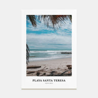 Playa Santa Teresa Portrait Color Poster