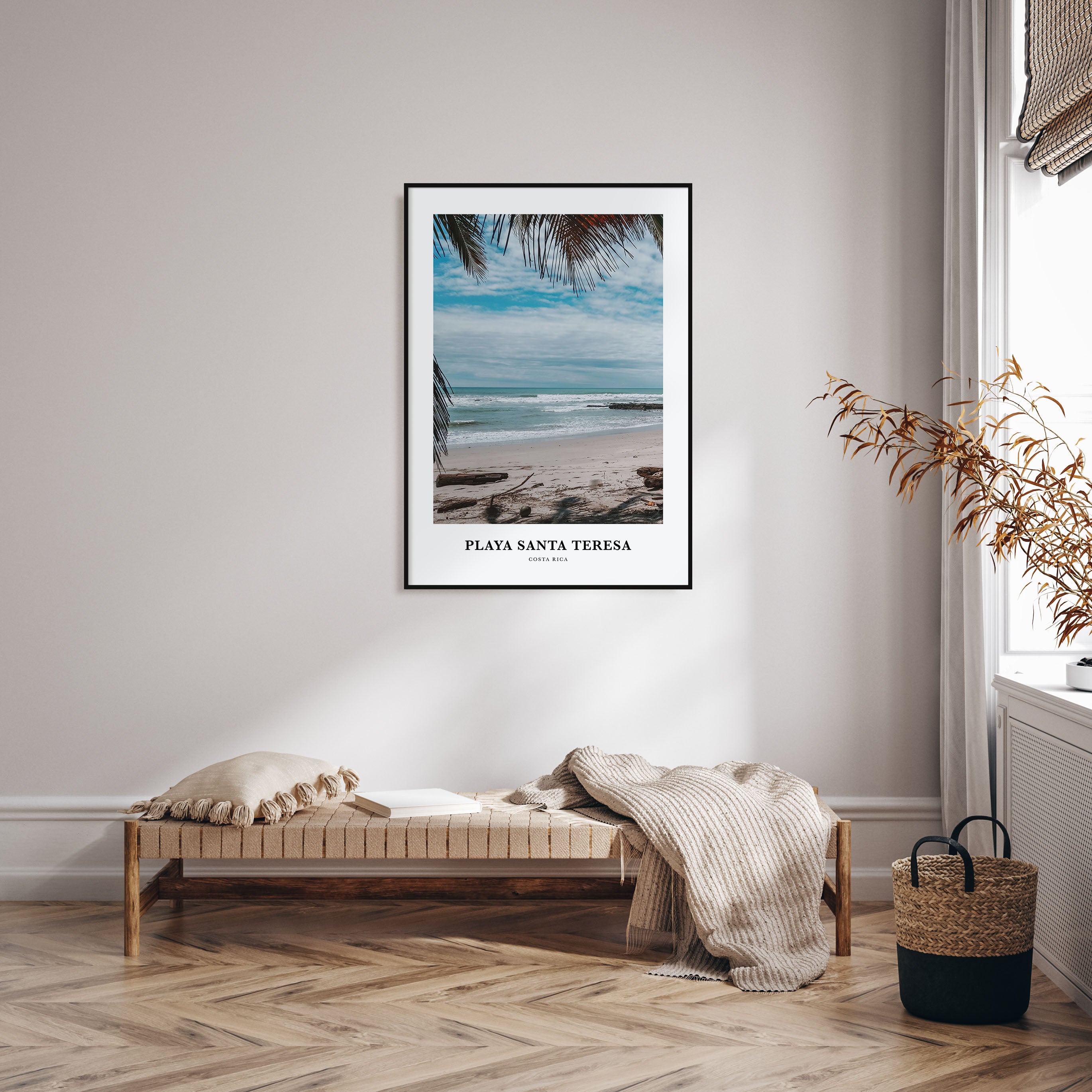 Playa Santa Teresa Portrait Color Poster