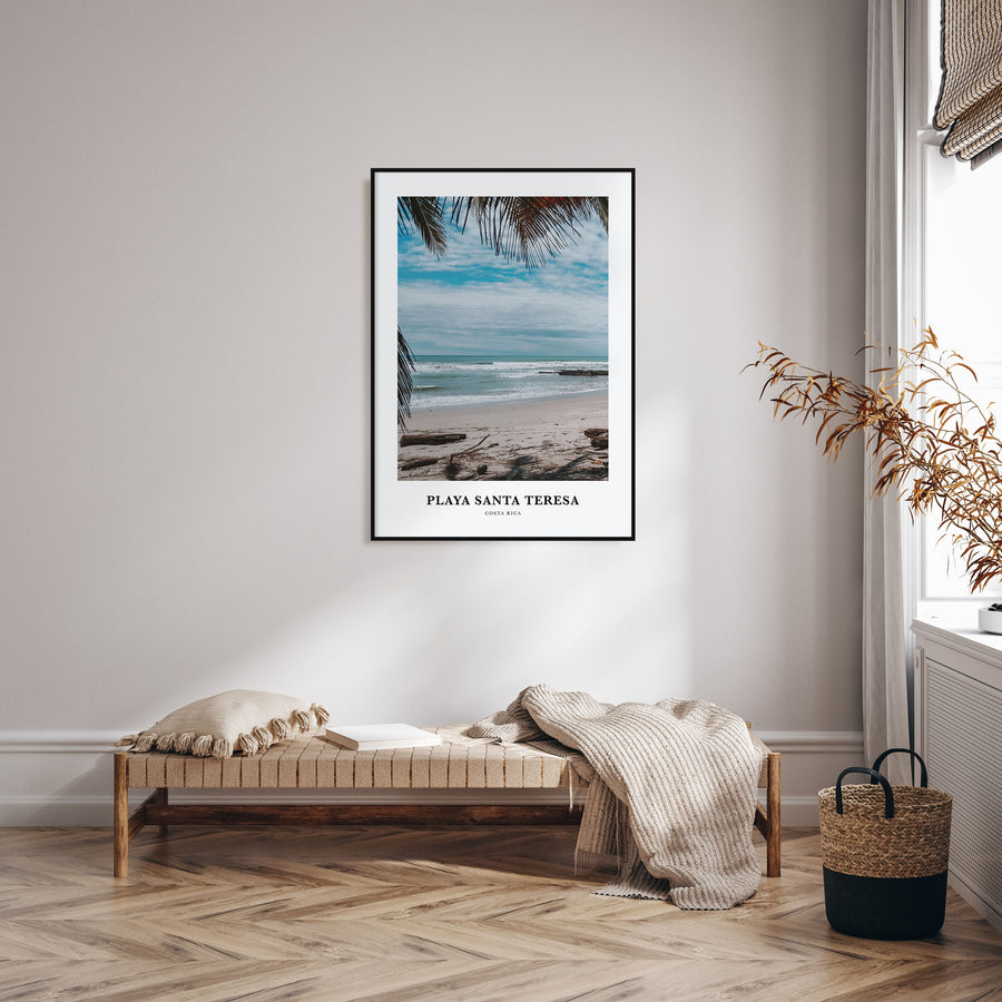 Playa Santa Teresa Portrait Color Poster