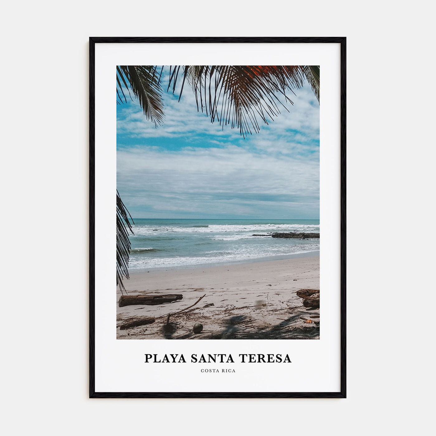 Playa Santa Teresa Portrait Color Poster