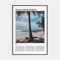 Playa Santa Teresa Travel Color Poster