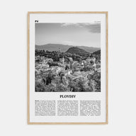 Plovdiv Travel B&W Poster