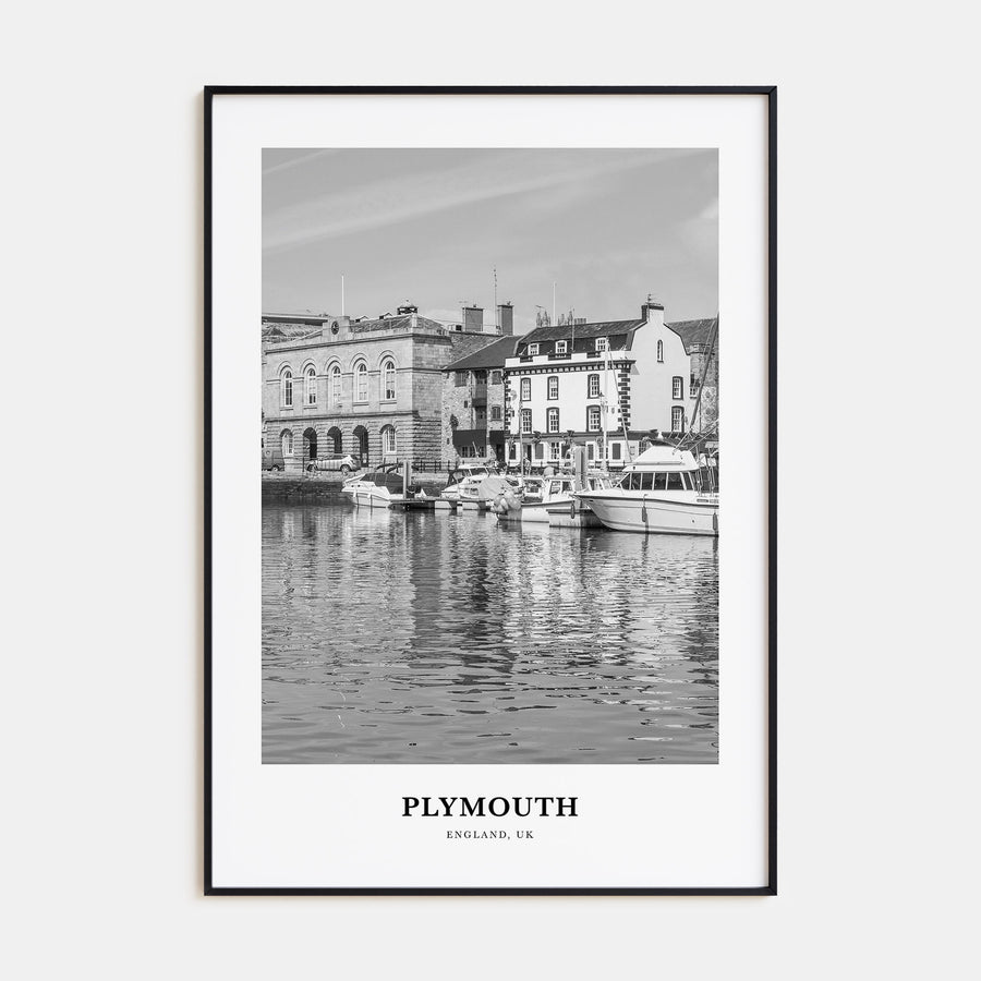 Plymouth Portrait B&W Poster