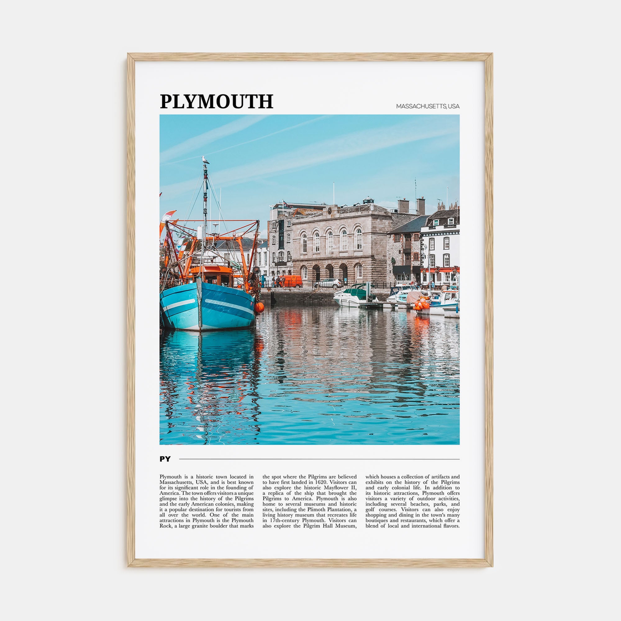Plymouth Travel Color Poster
