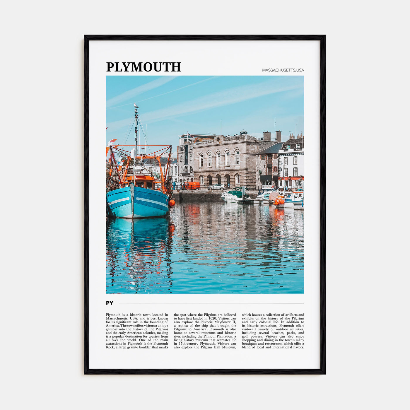 Plymouth Travel Color Poster