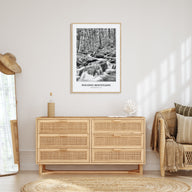 Pocono Mountains Portrait B&W Poster