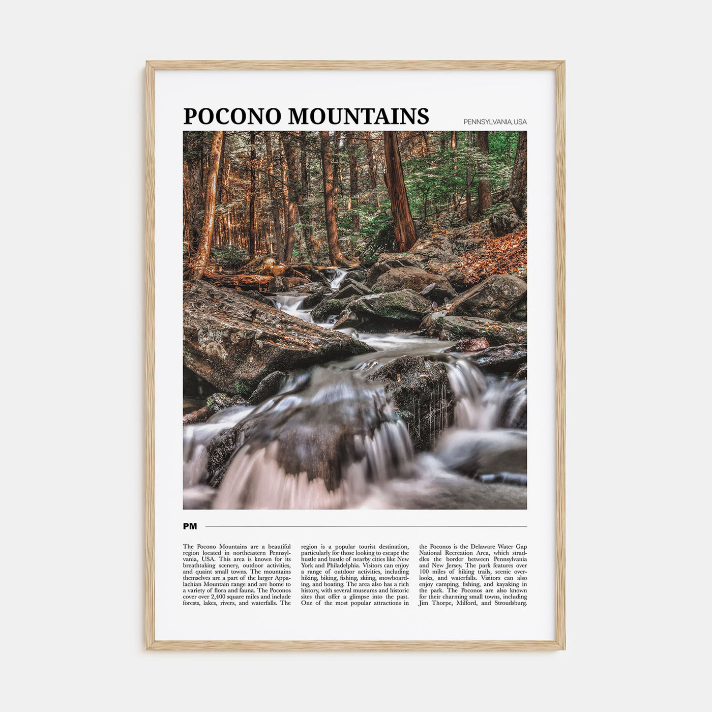 Pocono Mountains Travel Color No 2 Poster