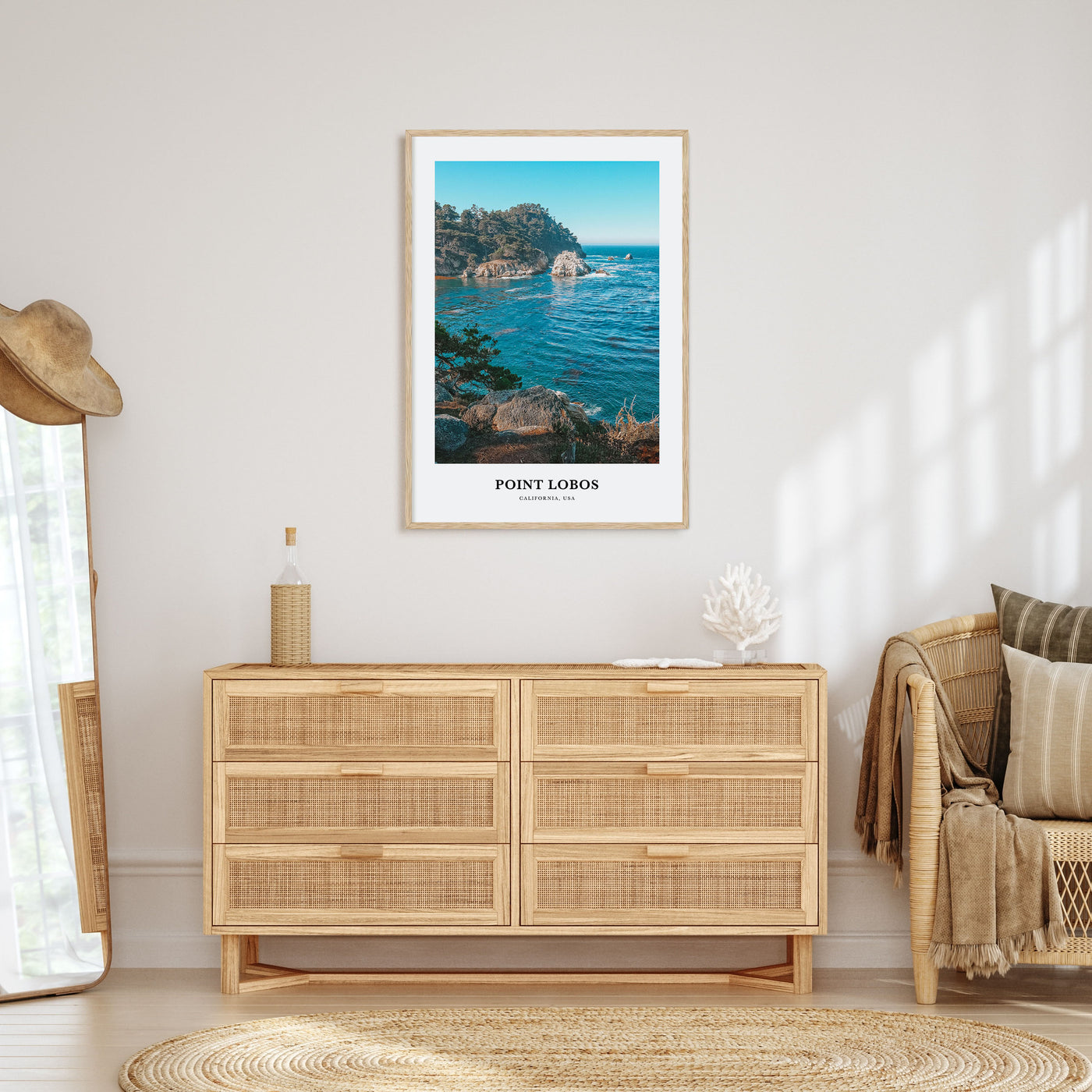 Point Lobos Portrait Color Poster