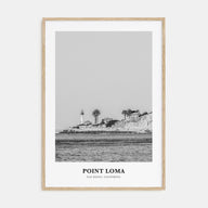Point Loma Portrait B&W Poster