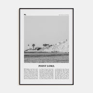 Point Loma Travel B&W Poster