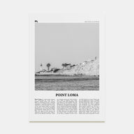 Point Loma Travel B&W Poster