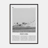 Point Loma Travel B&W Poster