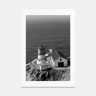Point Reyes Photo B&W Poster