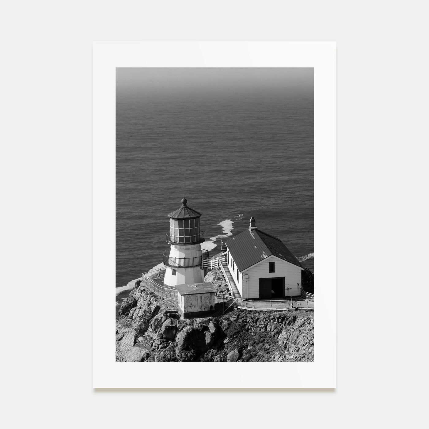 Point Reyes Photo B&W Poster