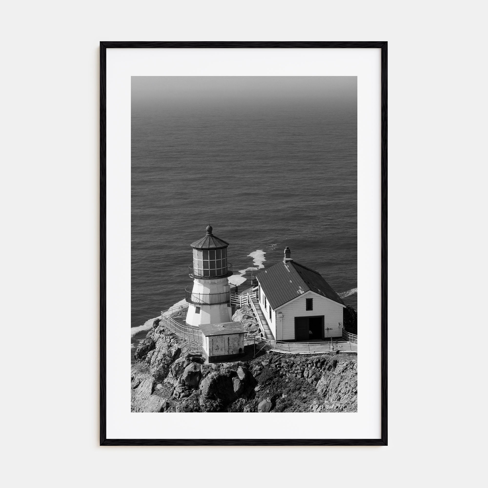 Point Reyes Photo B&W Poster