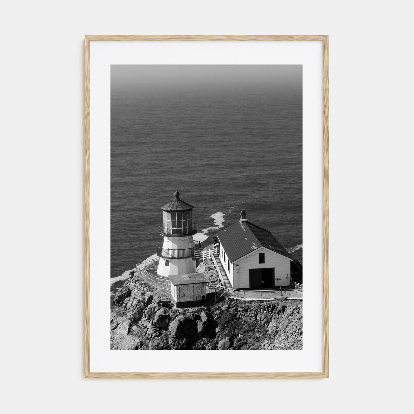 Point Reyes Photo B&W Poster
