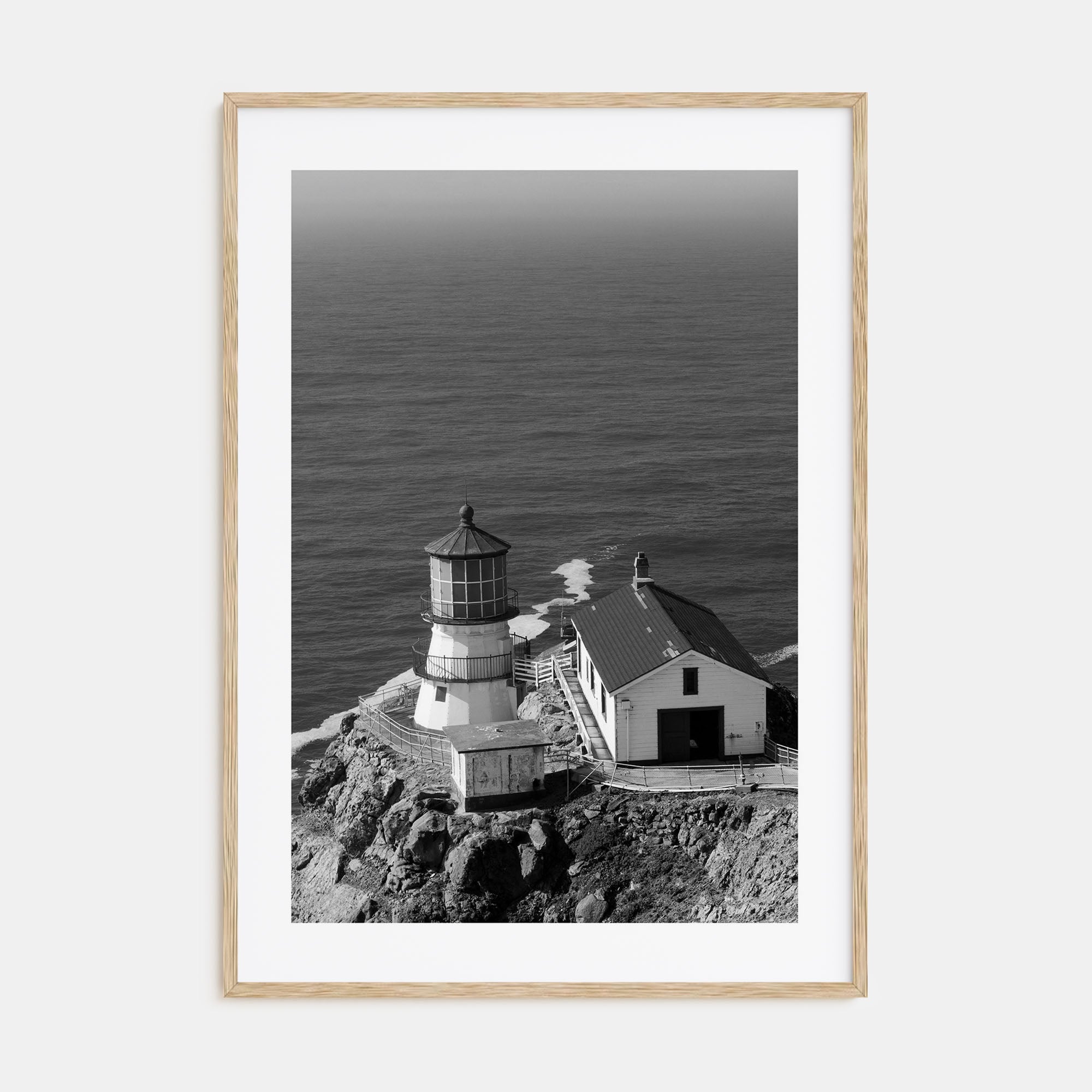 Point Reyes Photo B&W Poster