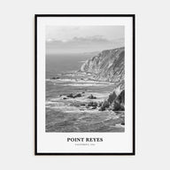 Point Reyes Portrait B&W Poster