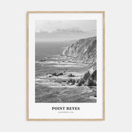 Point Reyes Portrait B&W Poster
