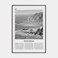 Point Reyes Travel B&W Poster