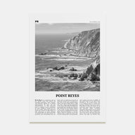 Point Reyes Travel B&W Poster