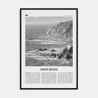 Point Reyes Travel B&W Poster