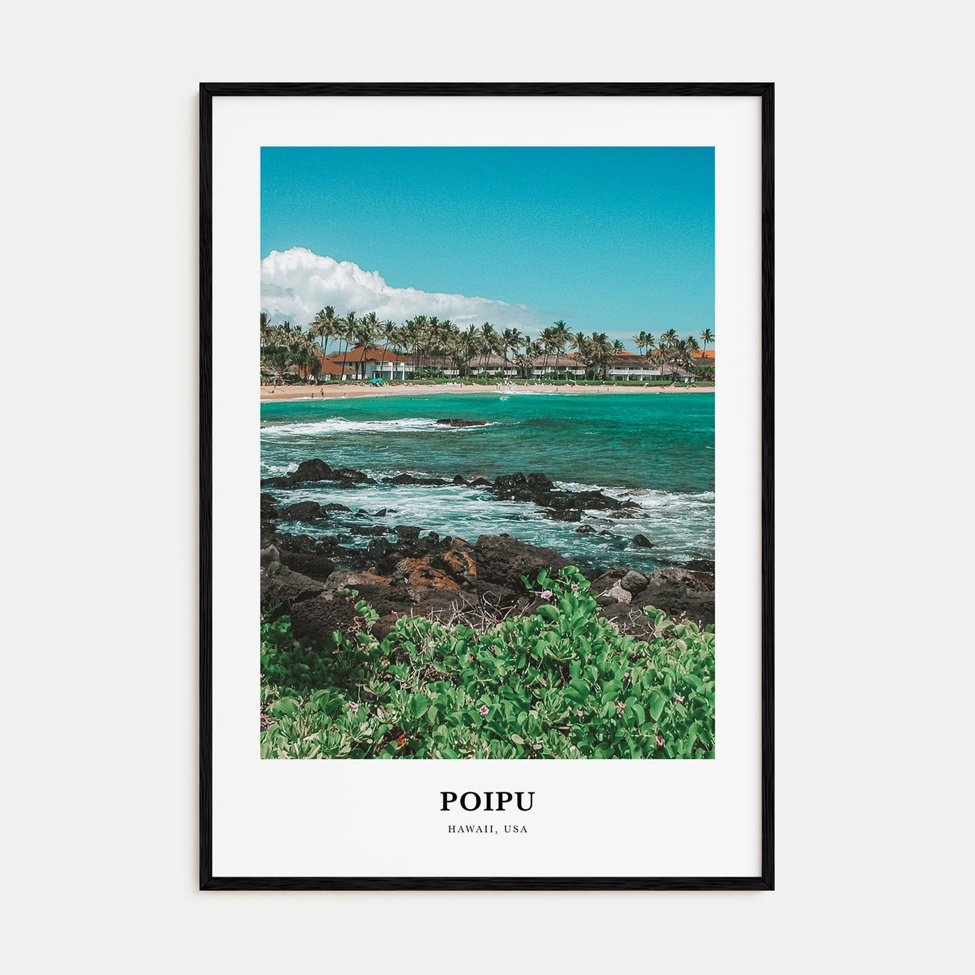 Poipu Portrait Color Poster