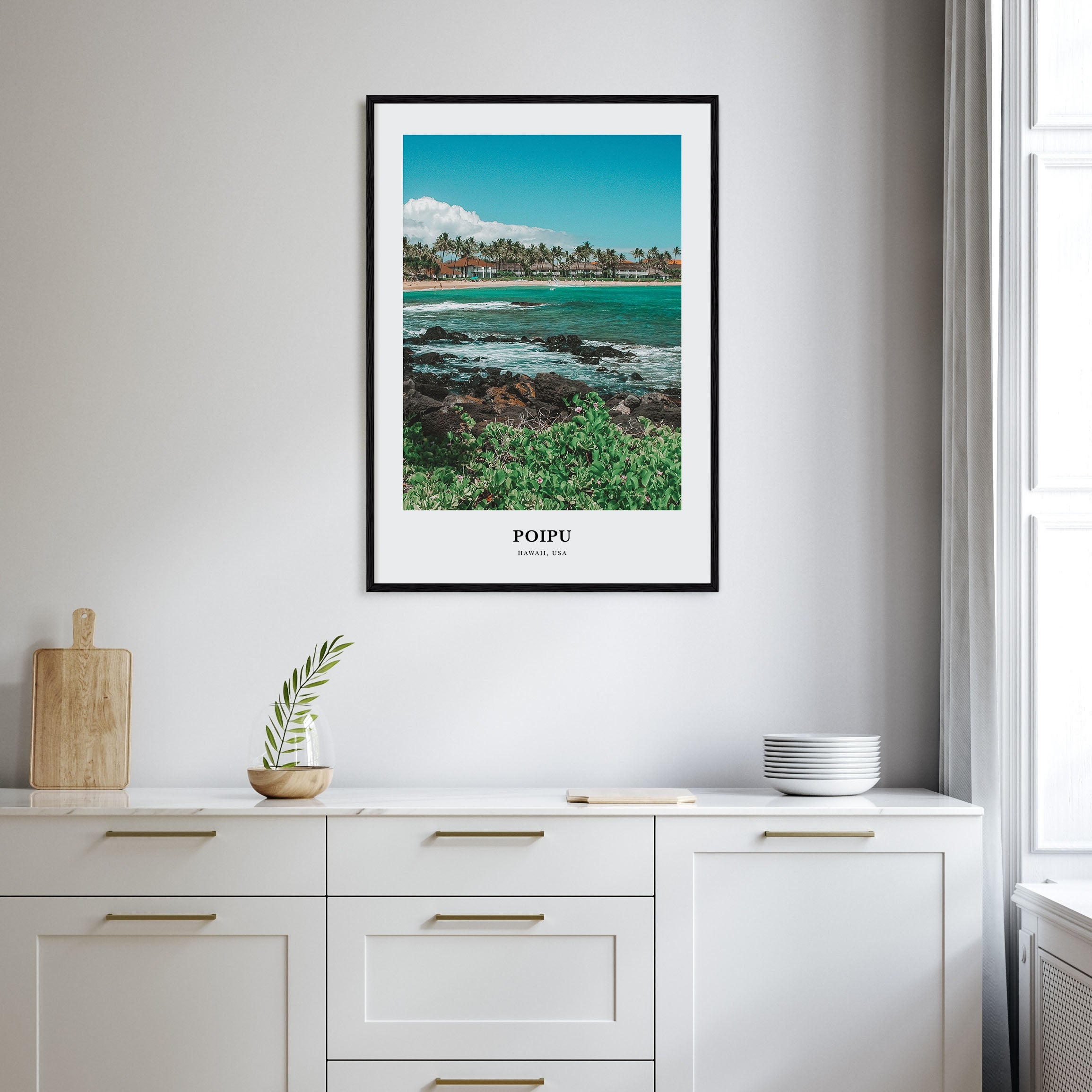 Poipu Portrait Color Poster