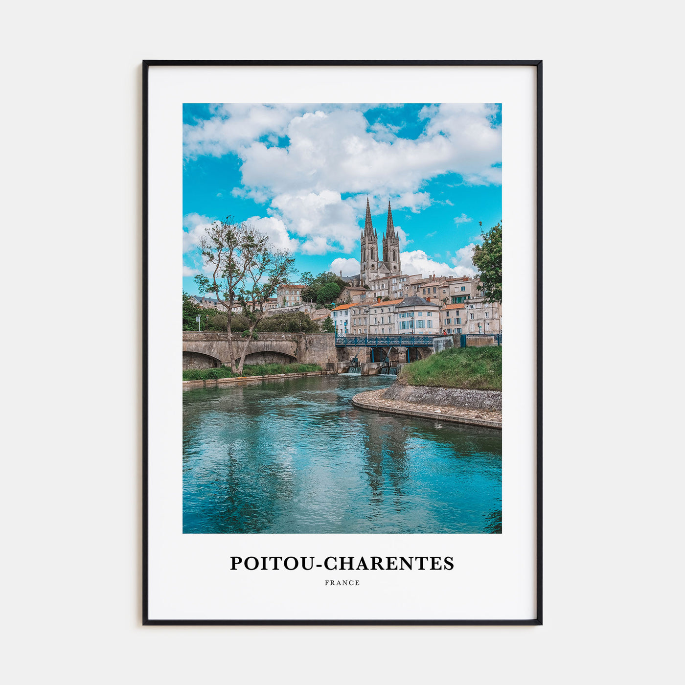 Poitou-Charentes Portrait Color Poster