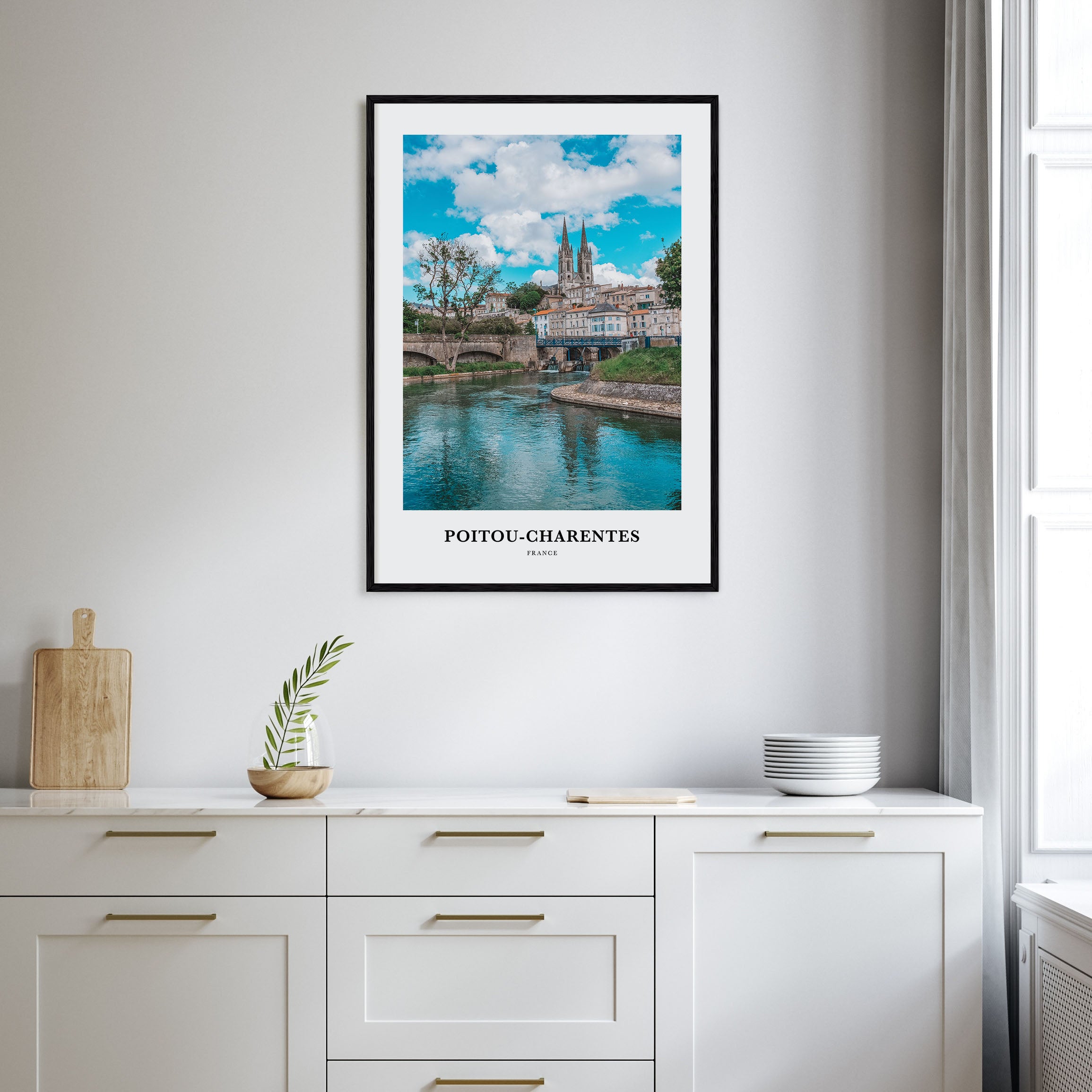 Poitou-Charentes Portrait Color Poster