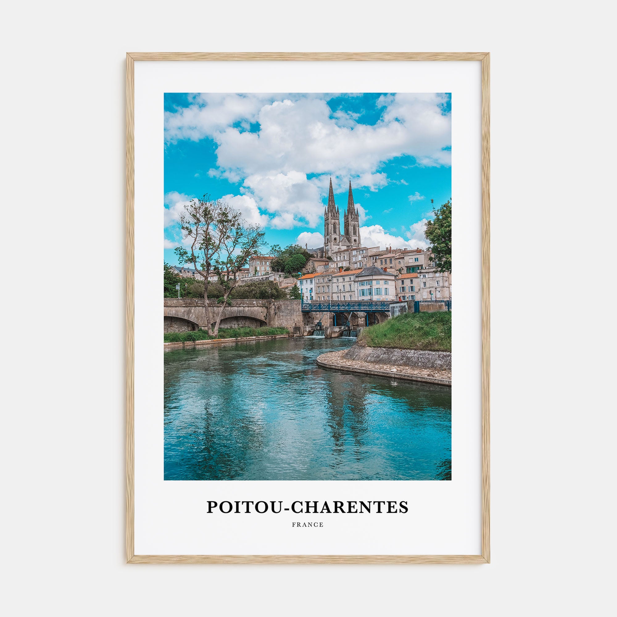 Poitou-Charentes Portrait Color Poster