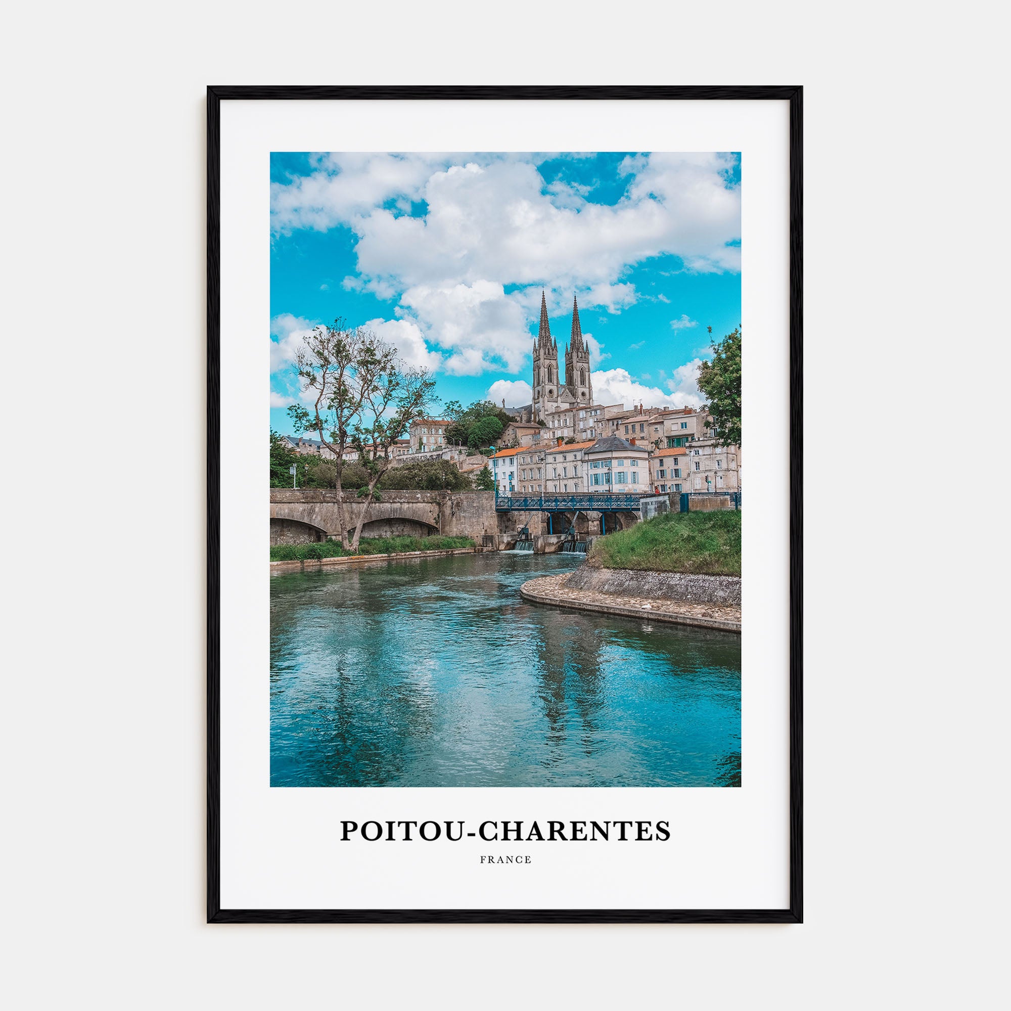 Poitou-Charentes Portrait Color Poster
