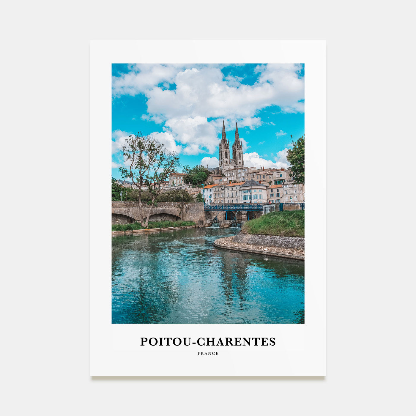 Poitou-Charentes Portrait Color Poster