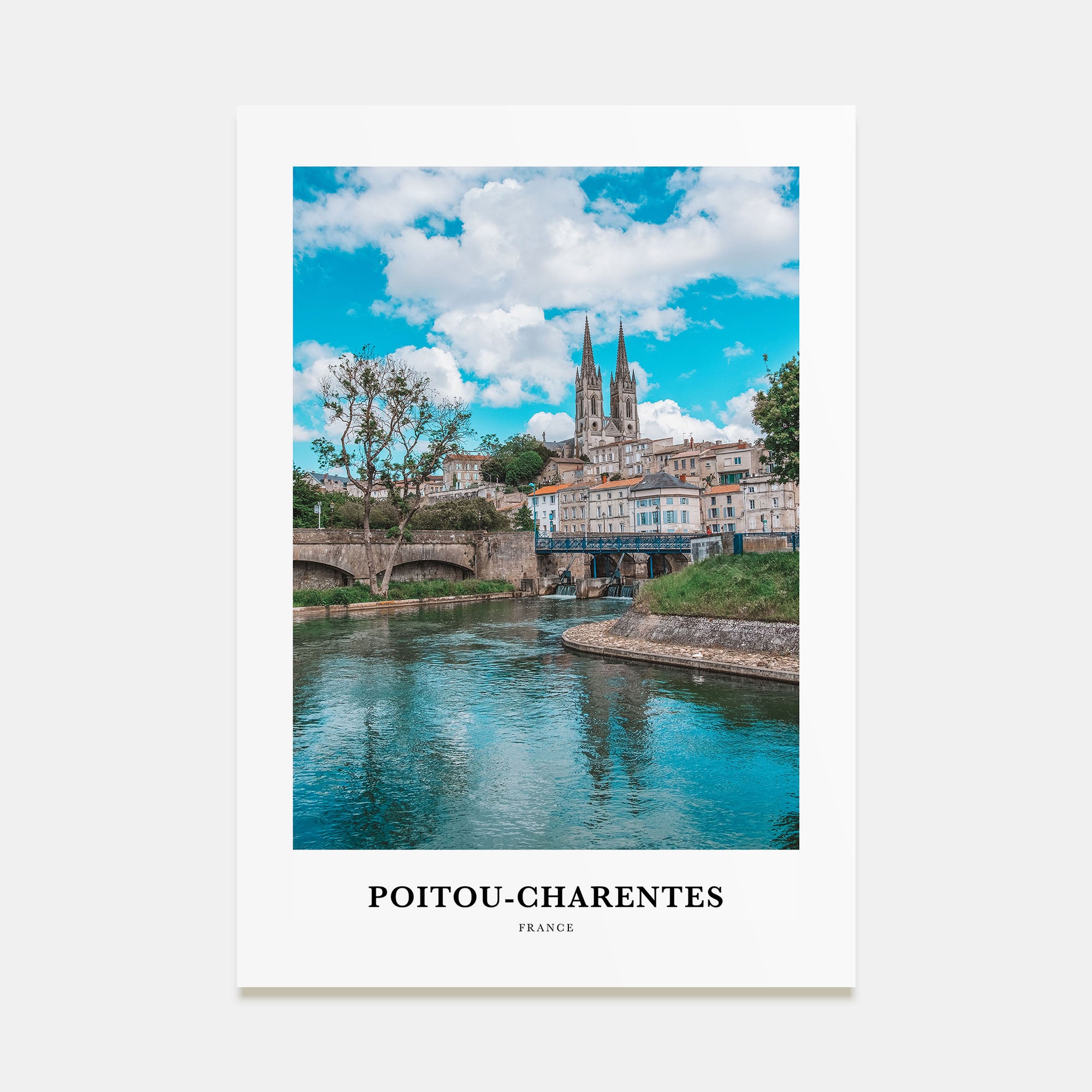 Poitou-Charentes Portrait Color Poster