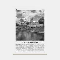 Poitou-Charentes Travel B&W Poster