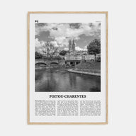 Poitou-Charentes Travel B&W Poster