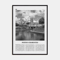 Poitou-Charentes Travel B&W Poster