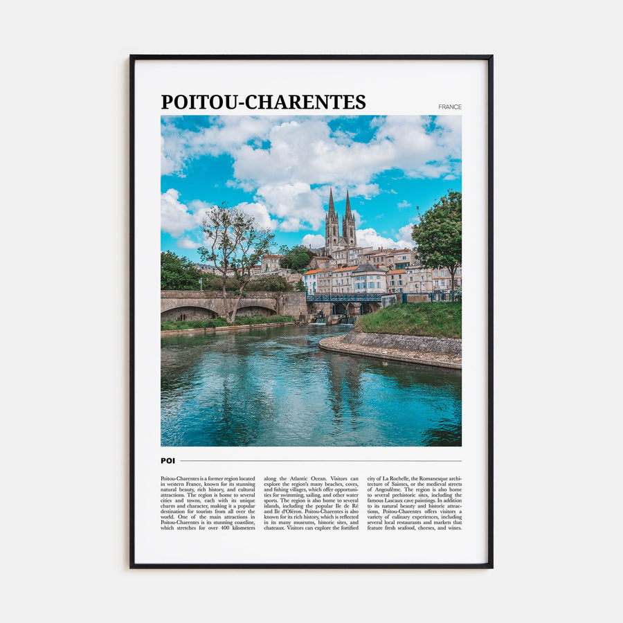 Poitou-Charentes Travel Color Poster