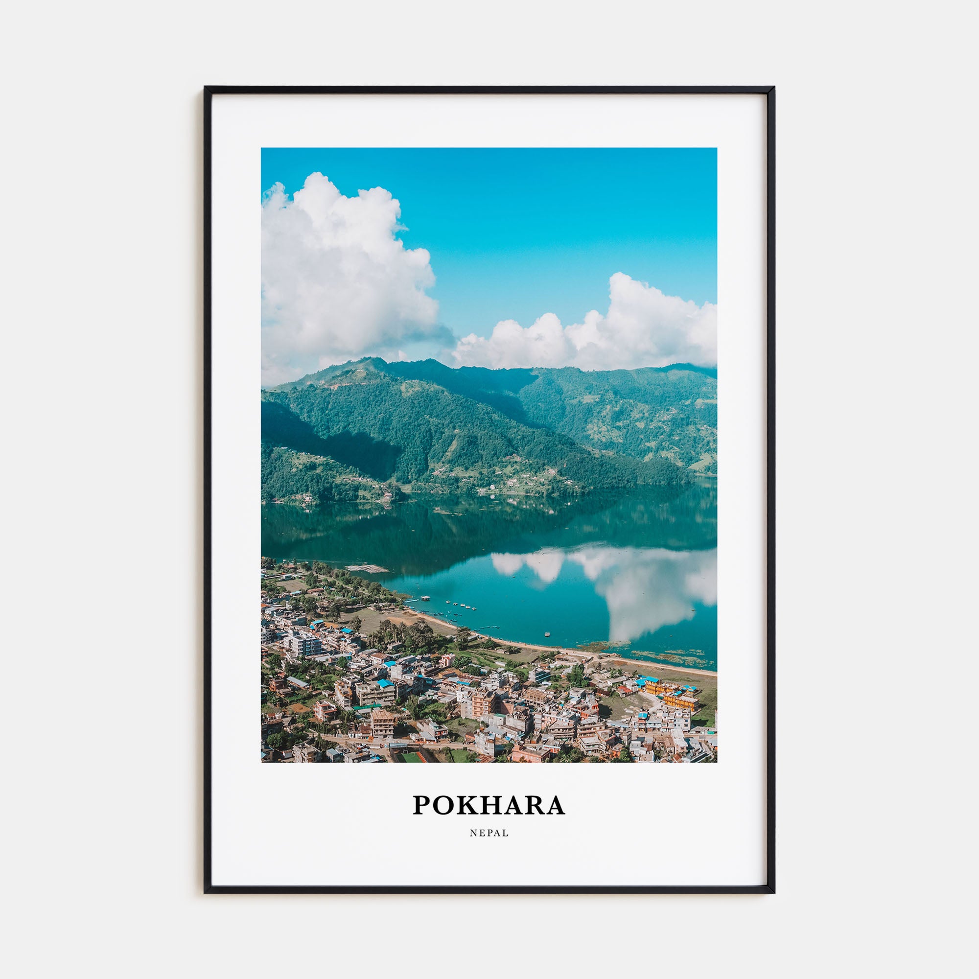 Pokhara Portrait Color Poster