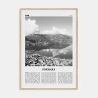 Pokhara Travel B&W Poster