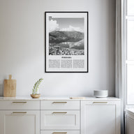 Pokhara Travel B&W Poster