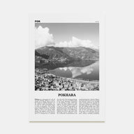 Pokhara Travel B&W Poster