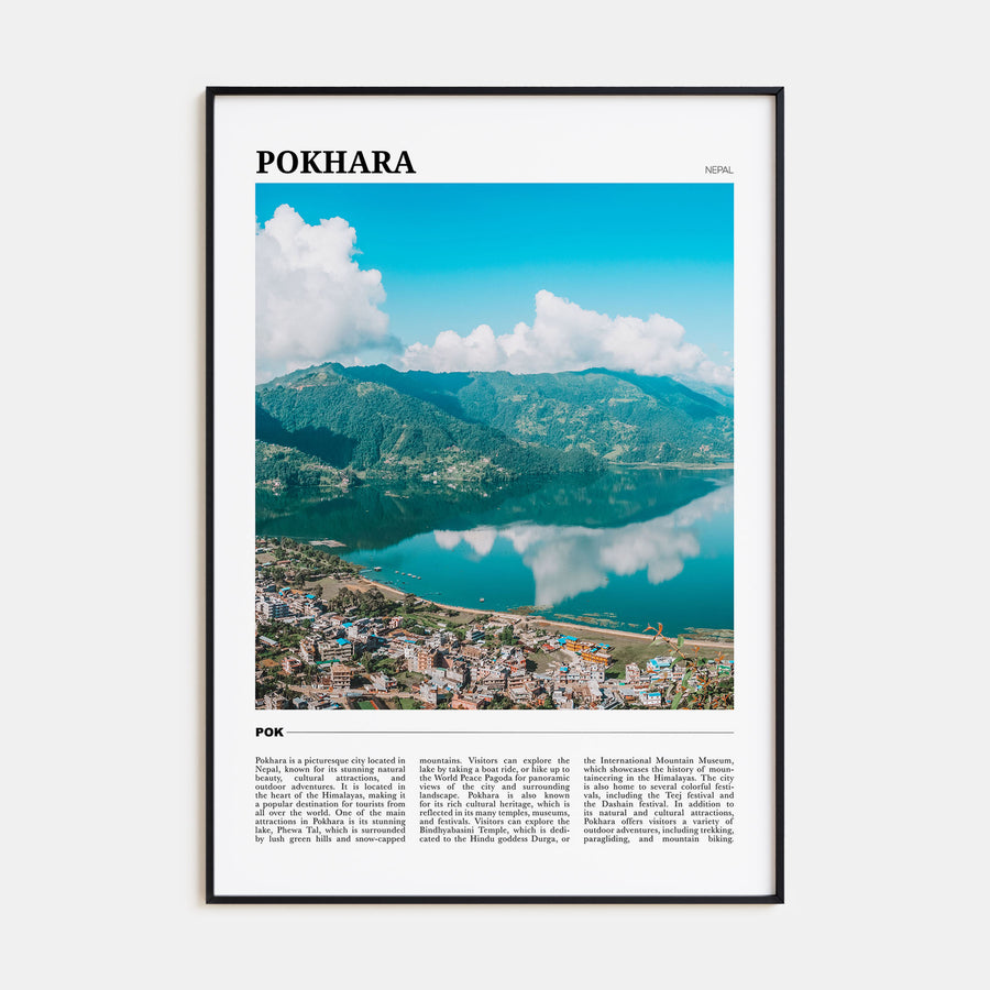 Pokhara Travel Color Poster