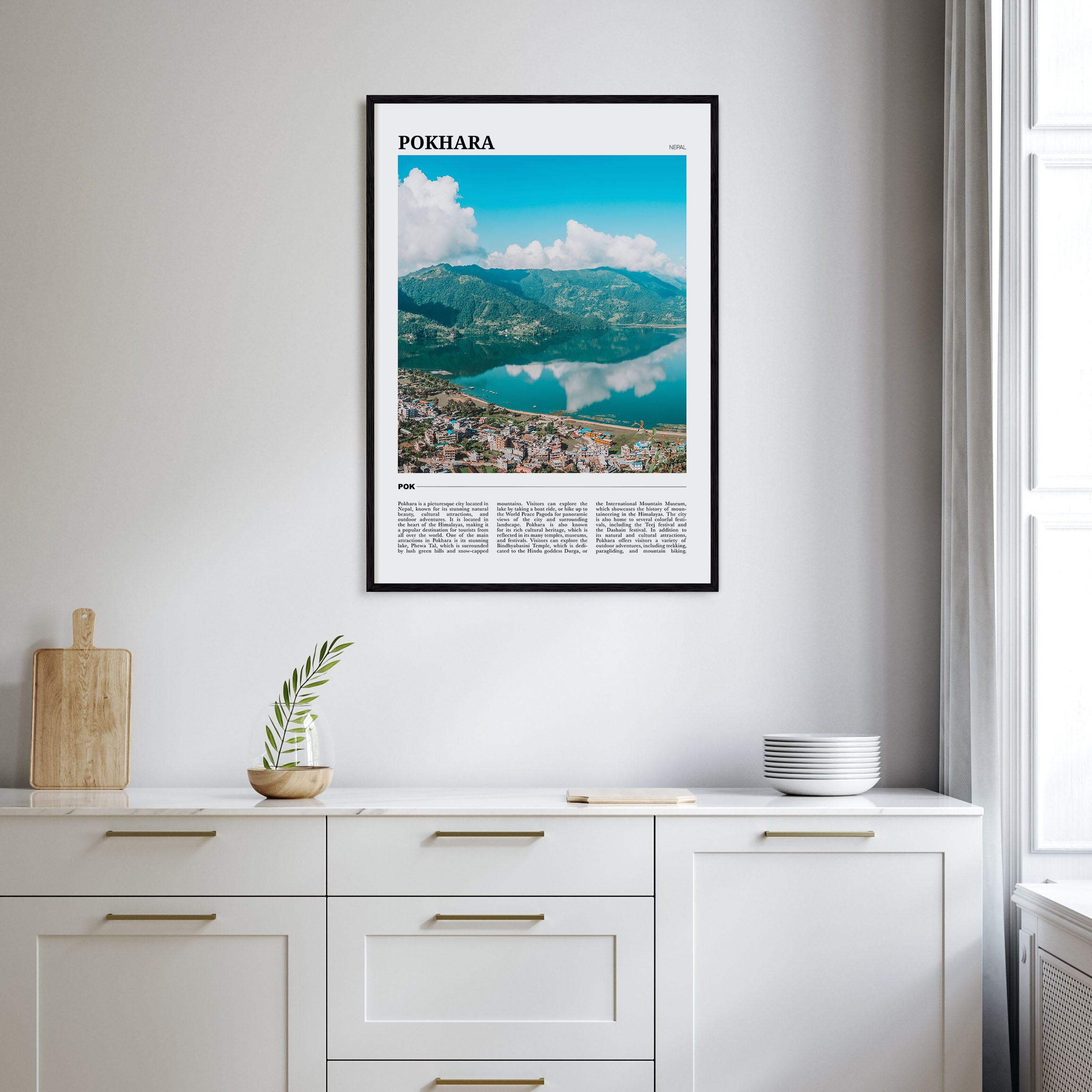 Pokhara Travel Color Poster