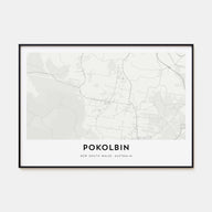 Pokolbin Map Landscape Poster