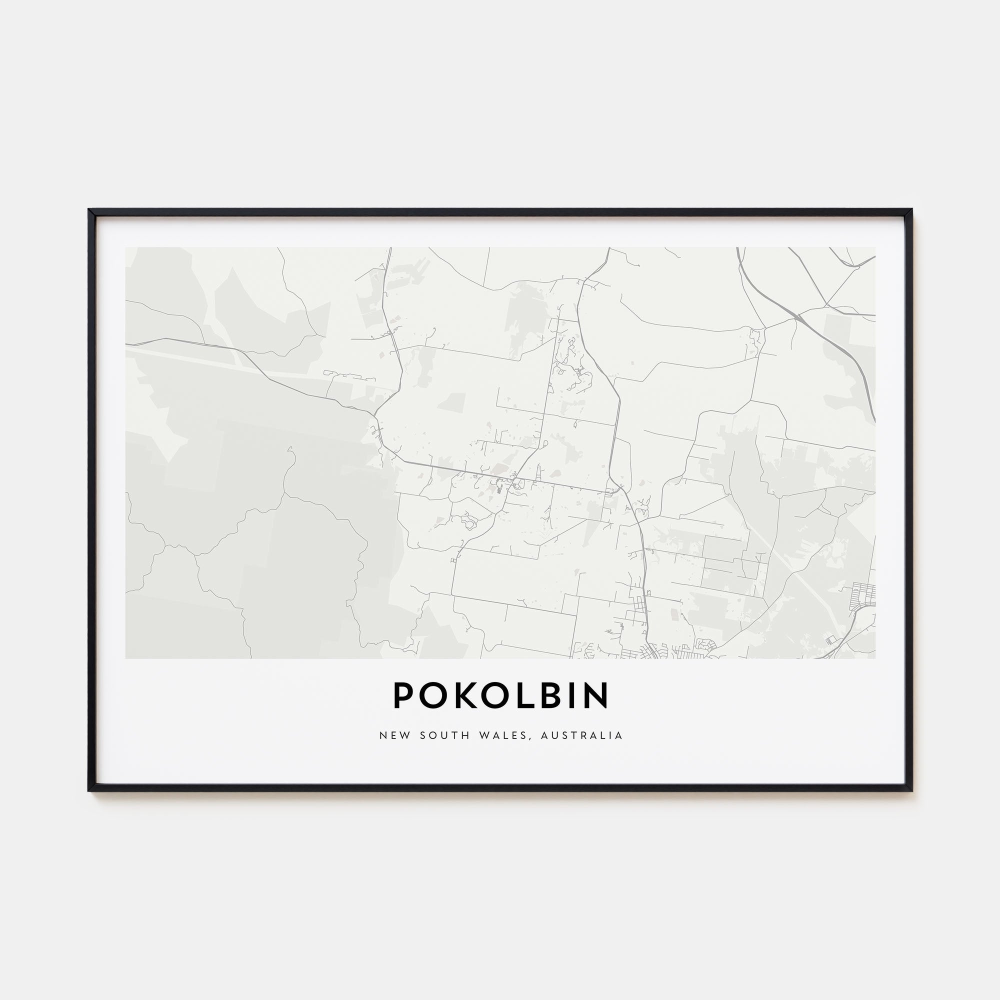 Pokolbin Map Landscape Poster