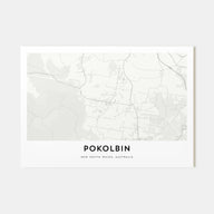 Pokolbin Map Landscape Poster