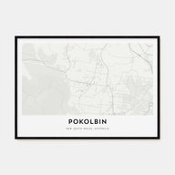Pokolbin Map Landscape Poster